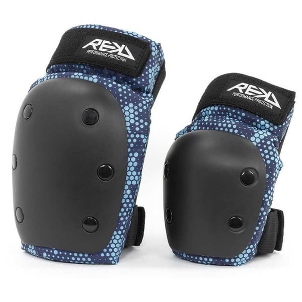 Rekd Protection Sæt Heavy Duty Double Pad Sort M