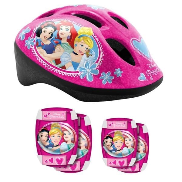 DISNEY PRINSESSA Kypärä + kyynärpääsuojat / polvisuojat