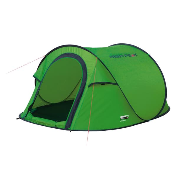 High Peak Vision 3 Green Tunnel tent Grøn