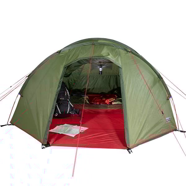 High Peak Goshawk 4 Green, Red Dome/Igloo tent