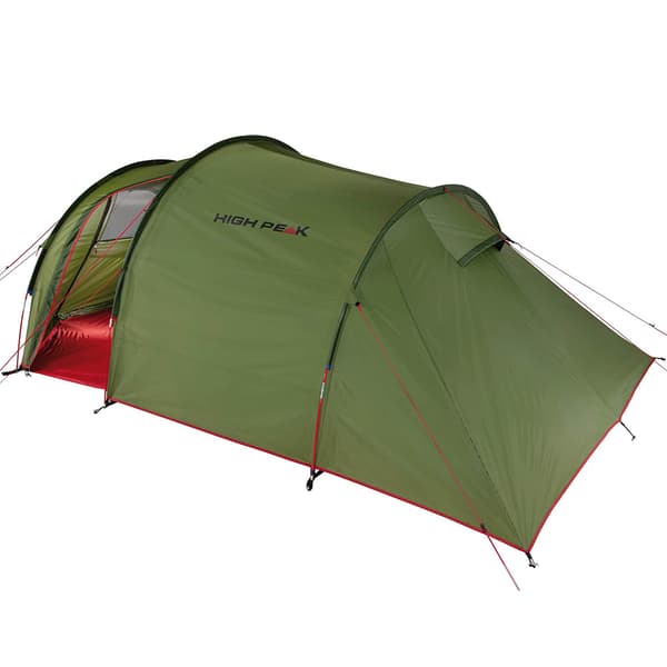 High Peak Goshawk 4 Green, Red Dome/Igloo tent
