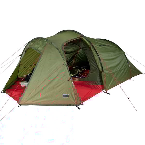 High Peak Goshawk 4 Green, Red Dome/Igloo tent