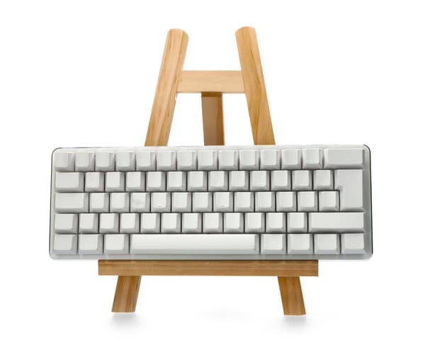 Tastaturstativ I Træ - Keyboard Display Stand - 20x28cm