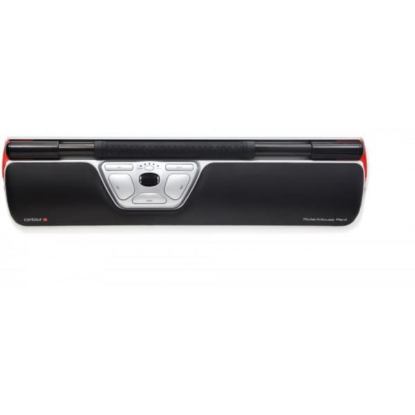 RollerMouse Red -musmatta, USB Svart, Röd, Silver
