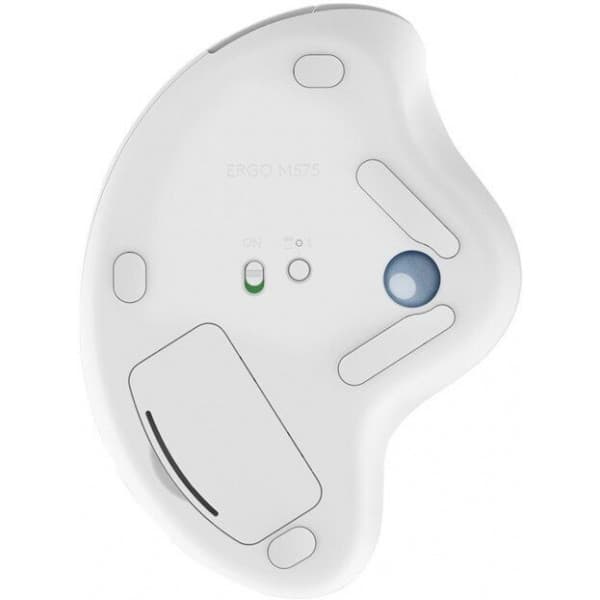 Logitech ERGO M575 -boldmus, naturhvid