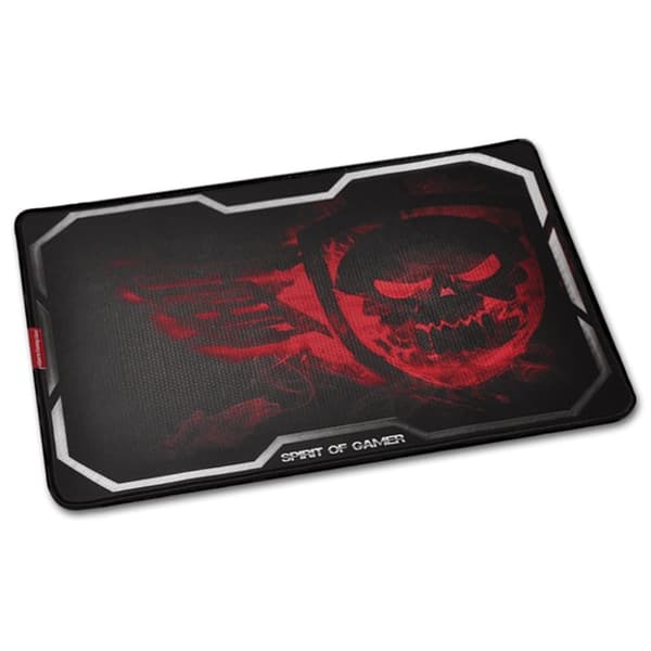 SPIRIT OF GAMER GAMING MUSEMÅTTE - SMOKEY SKULL KING SIZE XL RØD