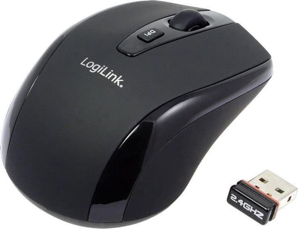 LogiLink ID0031 mus RF Trådløs Optisk 800 DPI Sort
