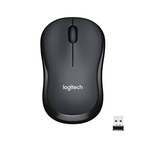 Logitech M220 Silent - Langaton hiiri - harmaa Puuhiili