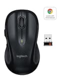 Miniatyrbild 1 av 9: Logitech M510 - mus - högerhänt - laser - 5 knappar - trådlös - 2,4 GHz - trådlös mottagare (USB) - svart
