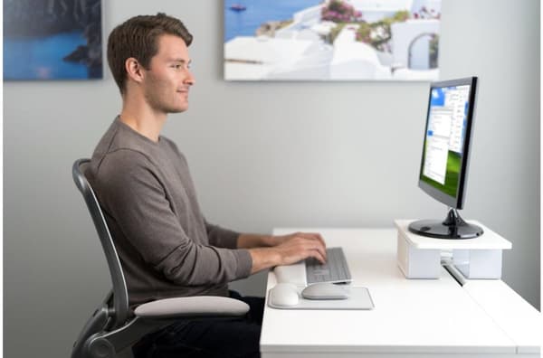 Kensington ErgoSoft håndledsstøtte til slanke tastaturer - tastatur håndledsstøtte - grå
