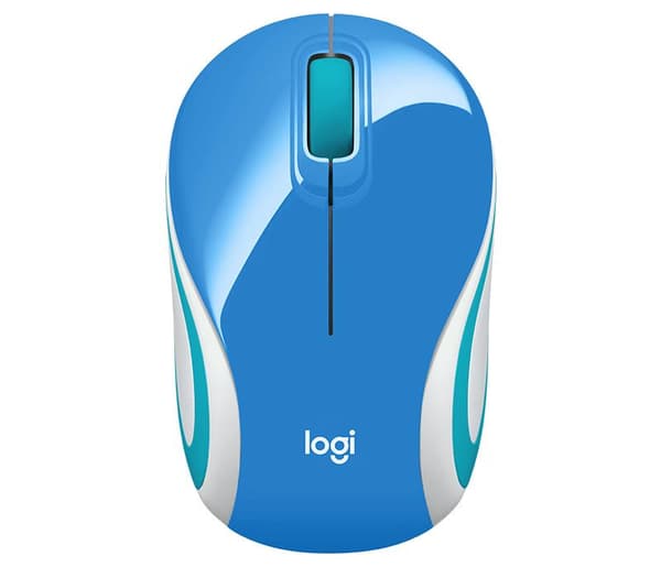 Logitech M187 - Trådlös Minimus - Blå Blå