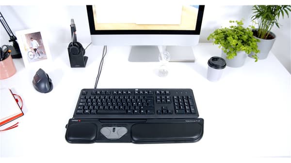 Contour Design RollerMouse Pro3 Mus USB Ergonomisk, Ekstra store taster, Integreret rullehjul Sort