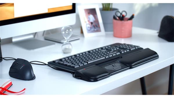 Contour Design RollerMouse Pro3 Mus USB Ergonomisk, Ekstra store taster, Integreret rullehjul Sort