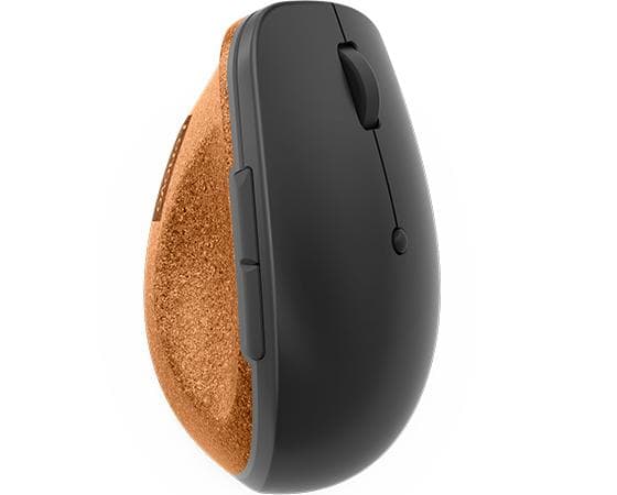 Lenovo Go - Hiiri - ergonominen - optinen sininen - 6 painiketta - langaton - 2,4 GHz - langaton vastaanotin (USB) - Storm Grey luonnonkorkilla - vähi Harmaa