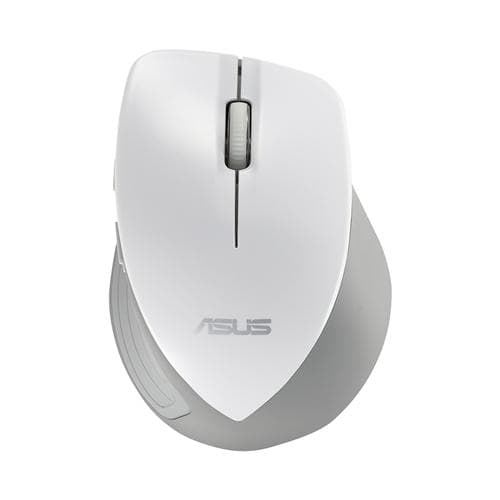 ASUS WT465 RF Trådlös Optisk 1600DPI Högerhänt Vit mus Grå, Vit