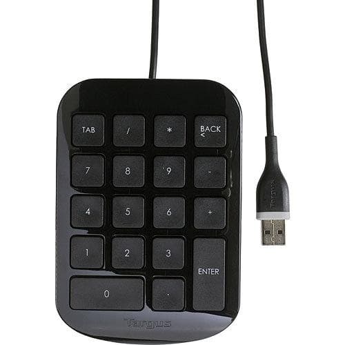 Targus Numerisk knappsats - Knappsats - USB - Grå, Svart (AKP10EU)