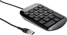 Targus-numeronäppäimistö - Näppäimistö - USB - harmaa, musta (AKP10EU) musta, Harmaa