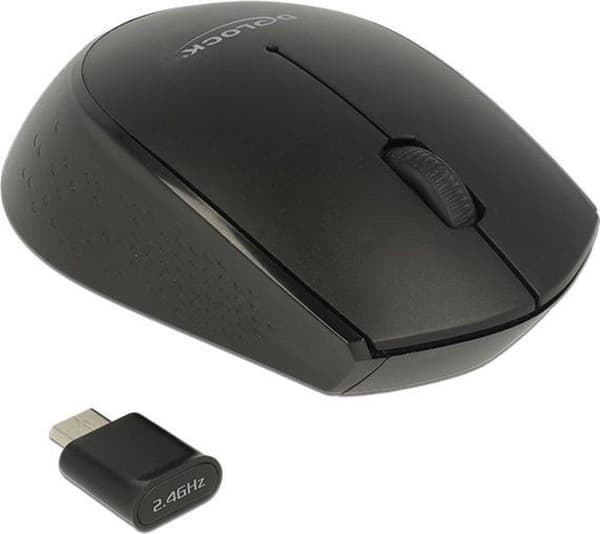DeLOCK 12526 mus RF trådlös optisk 1000 DPI Ambidextrous