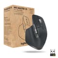 Miniatyrbillede 1 af 4: Logitech Master Series MX Master 3S til virksomheder - Mus - ergonomisk - højrehåndet - optisk - 7 knapper - trådløs - Bluetooth - Logitech Logi Bolt