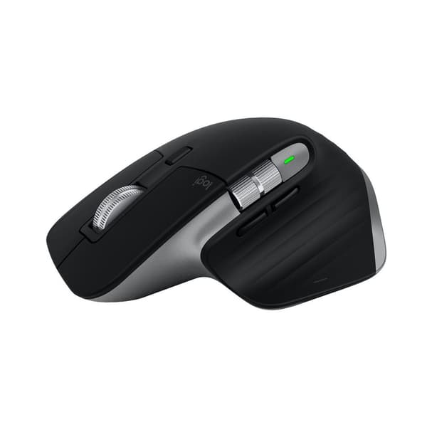 Logitech MX Master 3S - Langaton hiiri - Bluetooth - Space Grey musta, Hopea