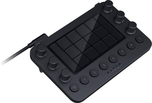 Razer Stream Controller - Streamdeck - 12 LCD-taster - 2 LCD-sideskærme - Windows/Mac