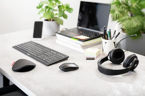 CHERRY GENTIX BT - Mus - optisk - 7 knappar - trådlös - Bluetooth 4.0 - svart