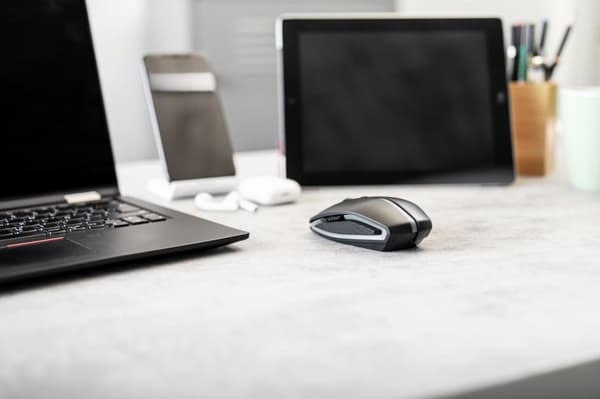 CHERRY GENTIX BT - Mus - optisk - 7 knappar - trådlös - Bluetooth 4.0 - svart