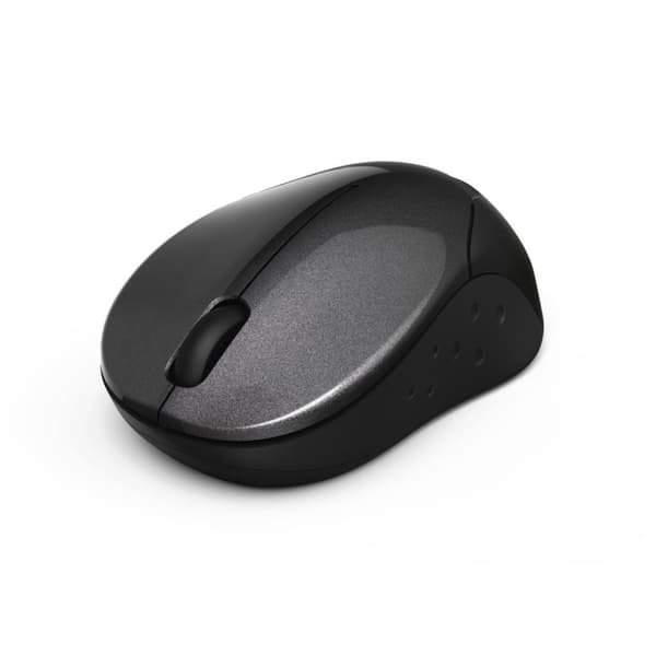 Hama Mini "Pesaro 2.4" - mouse - optical - 3 buttons - wireless - 2.4 GHz - wireless receiver (USB) - anthracite Antracit