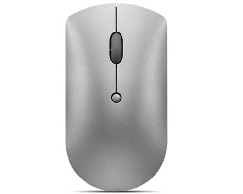 Lenovo 600 Silent - Mus - höger- och vänsterhänt - optisk blå - 3 knappar - trådlös - Bluetooth 5.0 - Iron Grey - detaljhandel - för ThinkCentre M70s Grå