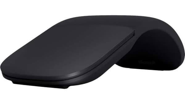 Microsoft Surface Arc Mouse - mus - optisk - 2 knappar - trådlös - Bluetooth 4.1 - svart - kommersiell - för Surface Pro 7 Svart