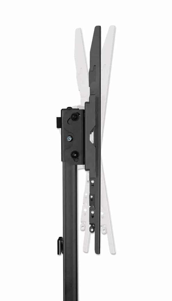 MANHATTAN Ultra Slim TV stander til skærme fra 81,30 cm (32") til 177,80 cm (70") og op til 40 kg, -10° til 3° hældning, højdejusterbar, passer bag TV