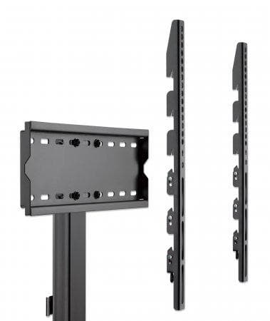 MANHATTAN Ultra Slim TV stander til skærme fra 81,30 cm (32") til 177,80 cm (70") og op til 40 kg, -10° til 3° hældning, højdejusterbar, passer bag TV
