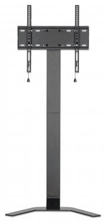 MANHATTAN Ultra Slim TV stander til skærme fra 81,30 cm (32") til 177,80 cm (70") og op til 40 kg, -10° til 3° hældning, højdejusterbar, passer bag TV Sort