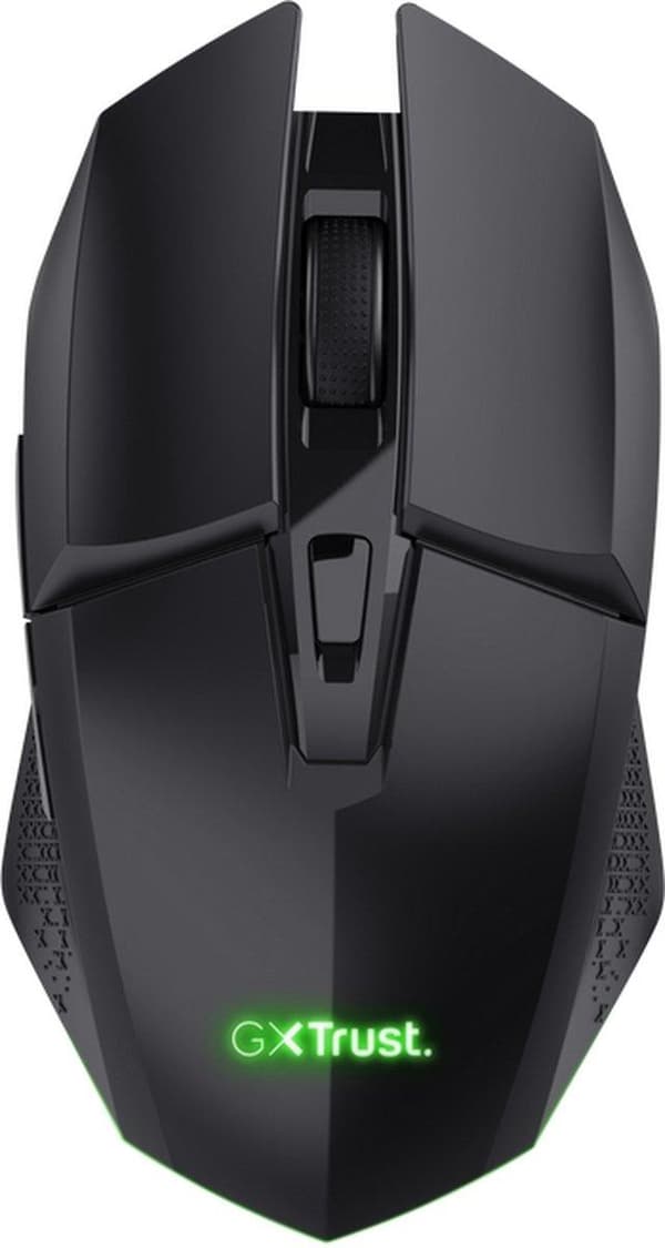 Trust GXT 110 FELOX - mus - oplyst - 6 knapper - trådløs - trådløs modtager (USB) - Booster Black Sort