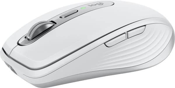 Logitech MX Anywhere 3S - Mus - optisk - 6 knapper - trådløs - Bluetooth - Logitech Logi Bolt USB-modtager - Bleggrå (910-006930) Grå, Hvid