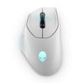 Pikkukuva 1 / 8: Dell Alienware AW620M - Hiiri - Oikeakätinen - optinen - 7 painiketta - langaton, langallinen - USB, 2,4 GHz - Lunar Light - vähittäismyynti - Laatikk