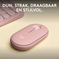 Miniatyrbild 1 av 9: Logitech Pebble 2 M350s - mus - optisk - 3 knappar - trådlös - Bluetooth 5.2 LE - tonal rosa