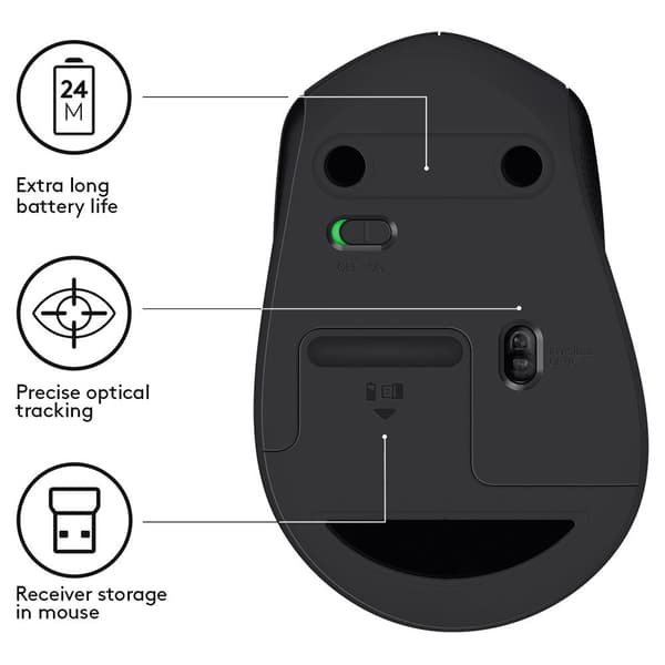 Logitech Langaton Hiiri M330 Musta
