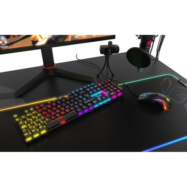 Krom Spel Mekaniskt Tangentbord Nxkromkasic Svart Spanish QWERTY