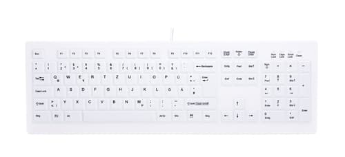 CHERRY AK-C8100 PROT. KEYBOARD/WHITE Valkoinen