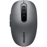 CANYON MW-9, 2 in 1 Wireless optical mouse with 6 buttons, DPI 800/1000/1200/1500, 2 mode(BT/ 2.4GHz), Battery AA*1pcs, Grey, 65.4*112.25*32.3mm, 0.09 Grå