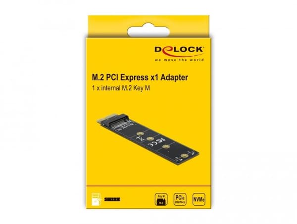 Delock PCI Express x1 to M.2 Key M Adapter