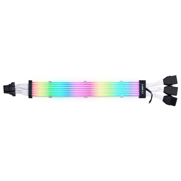Extension cable Lian Li Strimer Plus V2 16-Pin 12VHPWR to 3x8-Pin for RTX 40-Series, 108 LED