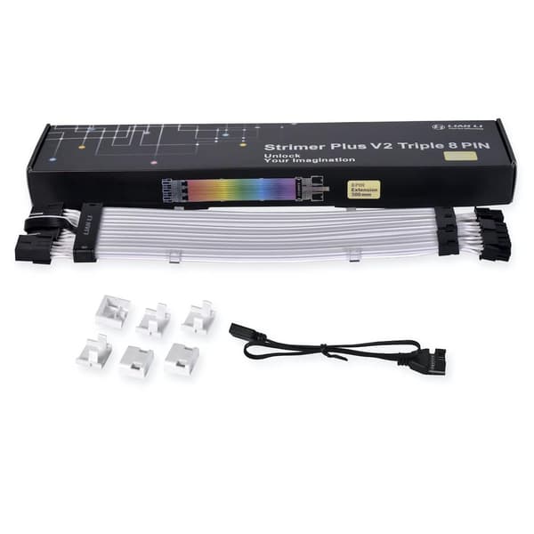 Lian Li Strimer Plus V2 Triple 8-pin ARGB GPU Extension Cable