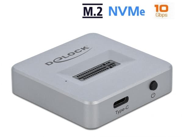 Delock M.2 Docking Station for M.2 NVMe PCIe SSD with USB Type-C™ female