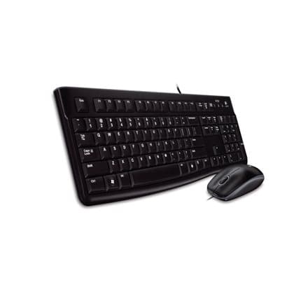 LOGITECH MK120 Corded Combo - BLACK - USB - RUS