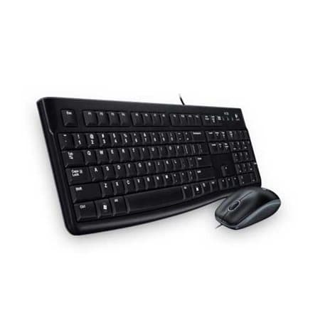 LOGITECH MK120 Corded Combo - BLACK - USB - RUS