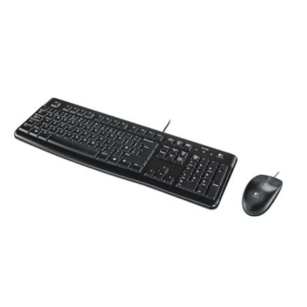 LOGITECH MK120 Corded Combo - BLACK - USB - RUS
