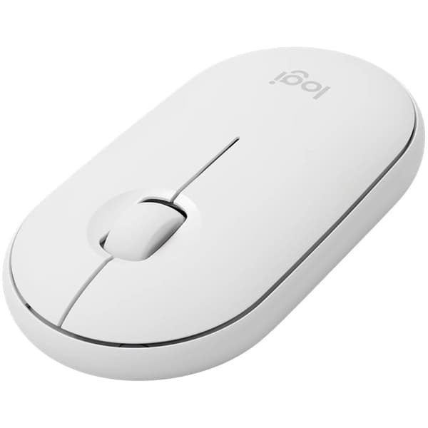 LOGITECH M350S Pebble 2 Bluetooth Mouse - TONAL WHITE Hvit
