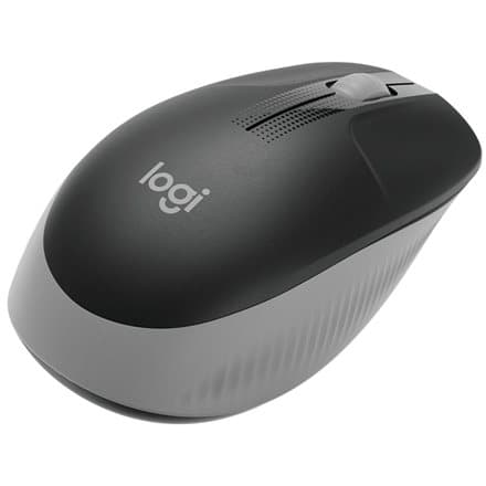 Logitech M190 Mid Grey Sort, Grå